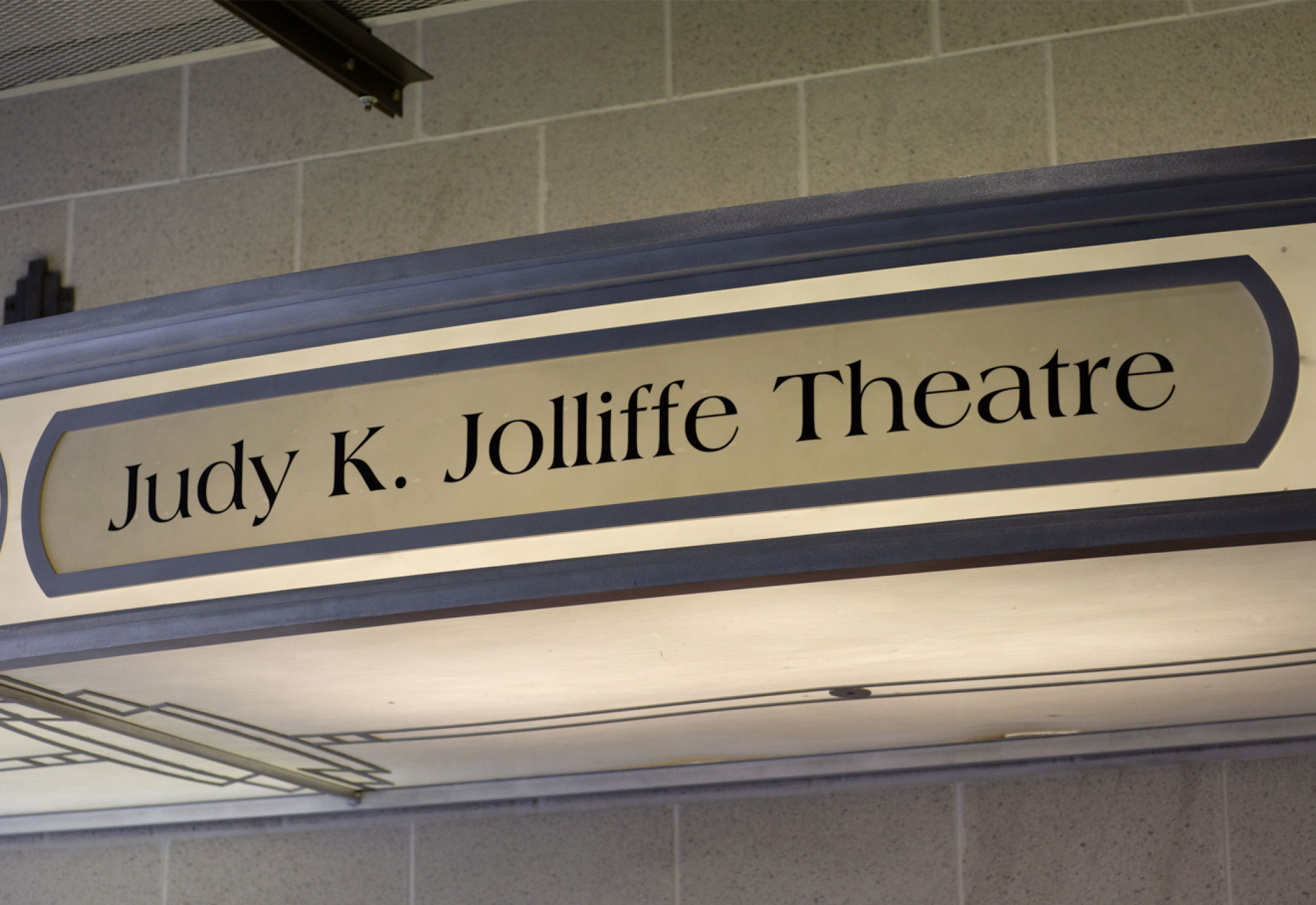 Jolliffe Theatre Sign
